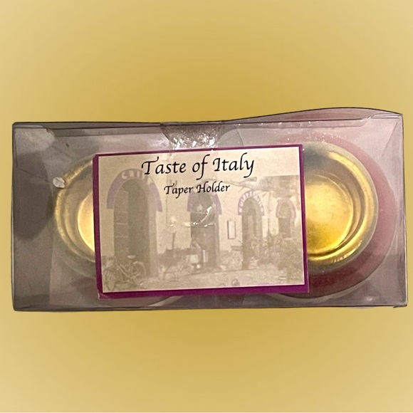 NEW Taste of Italy BELLA Taper Candle Holder Set By Pacific Island Creations - Picture 3 of 5